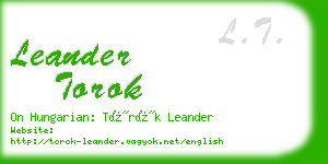 leander torok business card